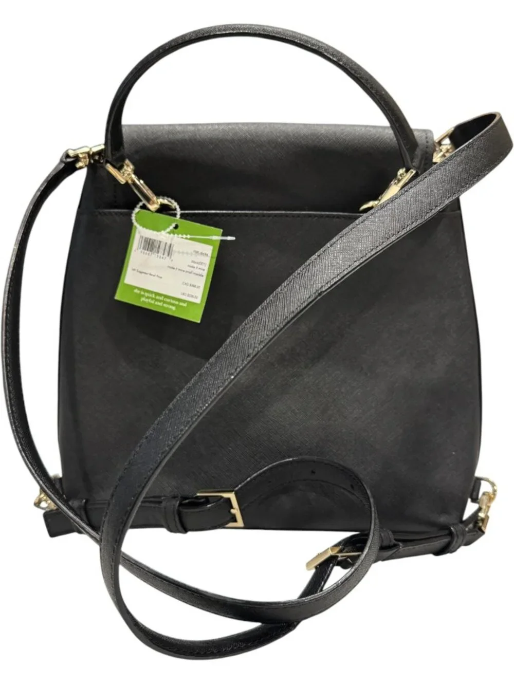 🆕 Kate Spade Make It Mine Maddie Black Backpack Purse Multiple Bonus Flaps NWT